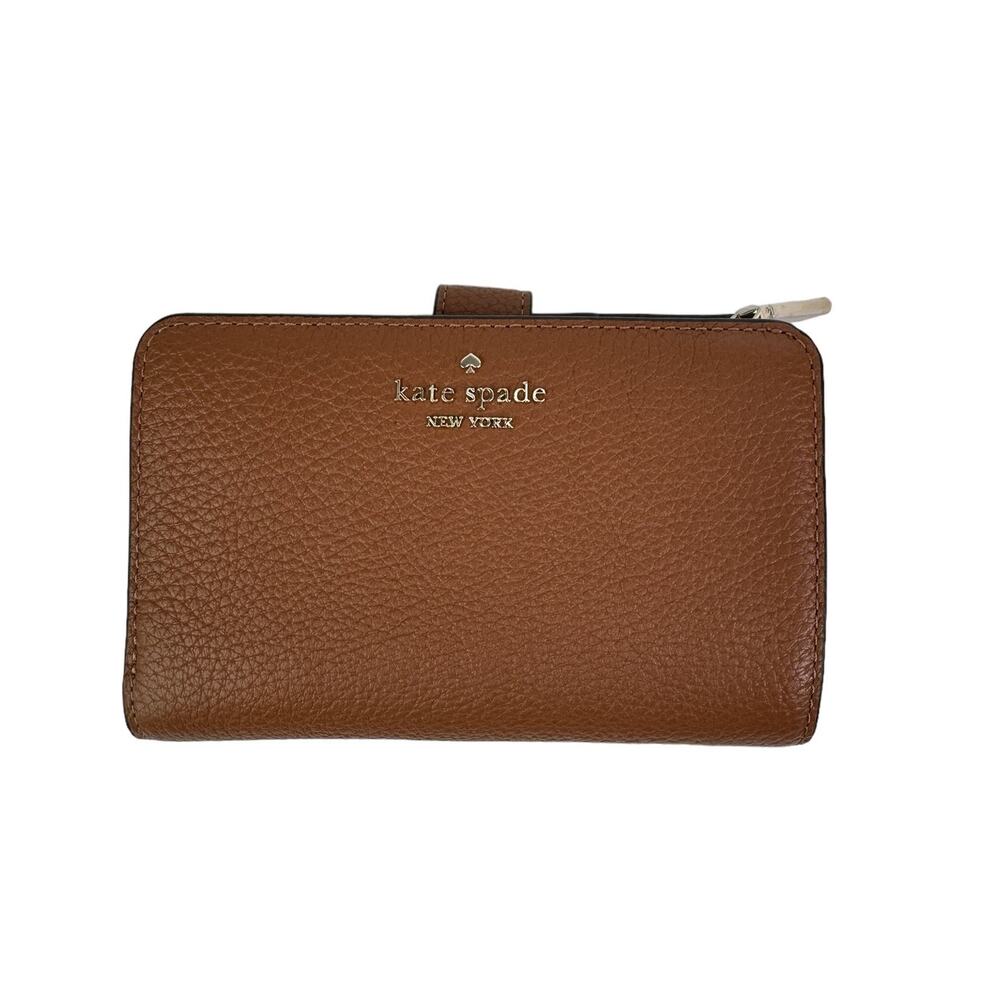 Kate Spade Lena Medium Compact Bifold Wallet Warm Gingerbread